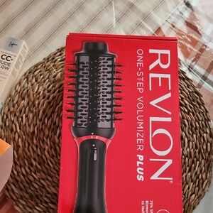 Revlon One-Step Volumizer Plus Hair Dryer With Detachable Brush - Black and Red